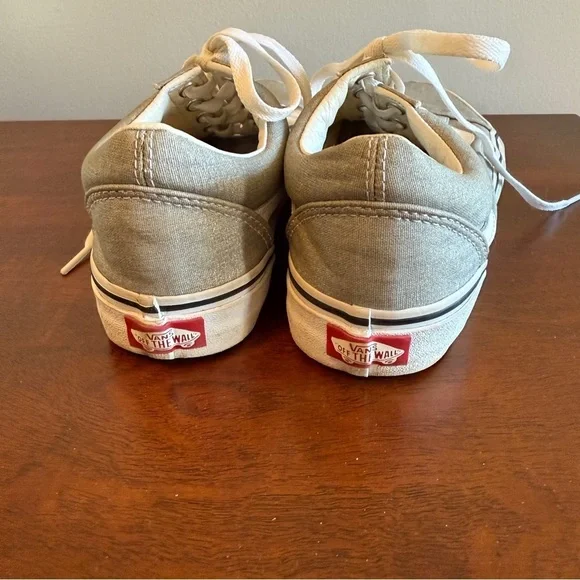 Vans Silver Old Skool Sneakers Size 8.5 - Picture 4 of 6